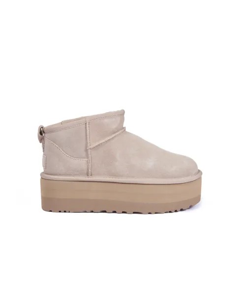 Классические ботинки на платформе mini ii песочного цвета Ugg, бежевый