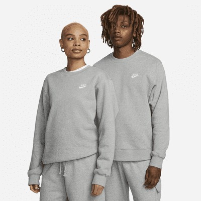 Футболка Nike Sportswear Club Fleece, серый/белый