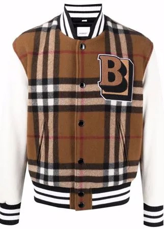 Burberry бомбер в клетку Vintage Check