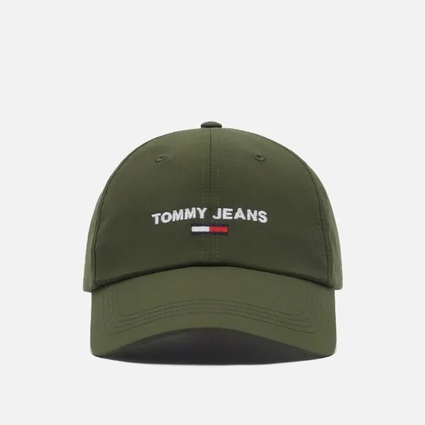 Бейсболка мужская Tommy Jeans Seasonal Sport оливковая, one size