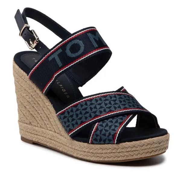 Эспадрильи Tommy Hilfiger WebbingHigh Wedge, темно-синий