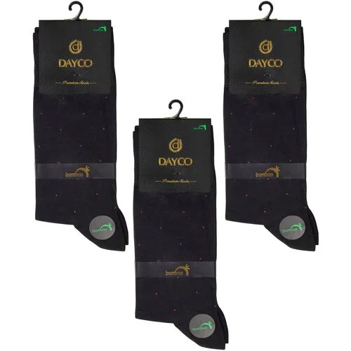 Носки DAYCO, 3 пары, размер 41-45, черный