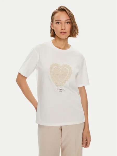 Футболка стандартного кроя Weekend Max Mara, белый