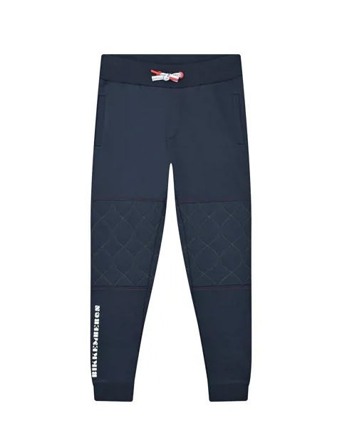 Темно-синие спортивные брюки с лого Bikkembergs детское