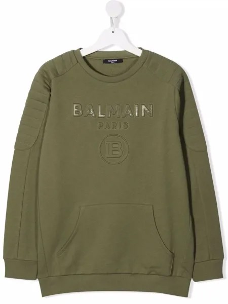 Balmain Kids толстовка с логотипом