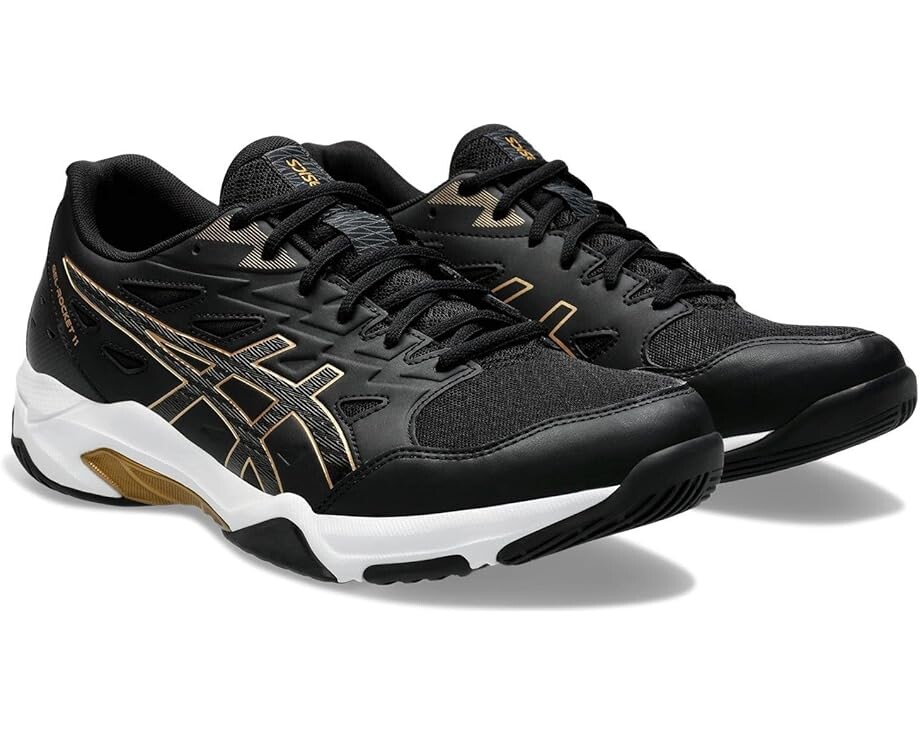 Кроссовки ASICS GEL-Rocket Volleyball Shoe, цвет Black/Pure Gold