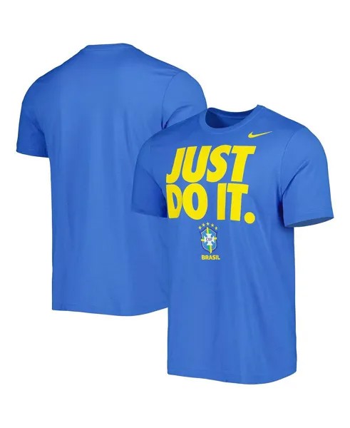 Мужская синяя футболка сборной Бразилии Just Do It Nike