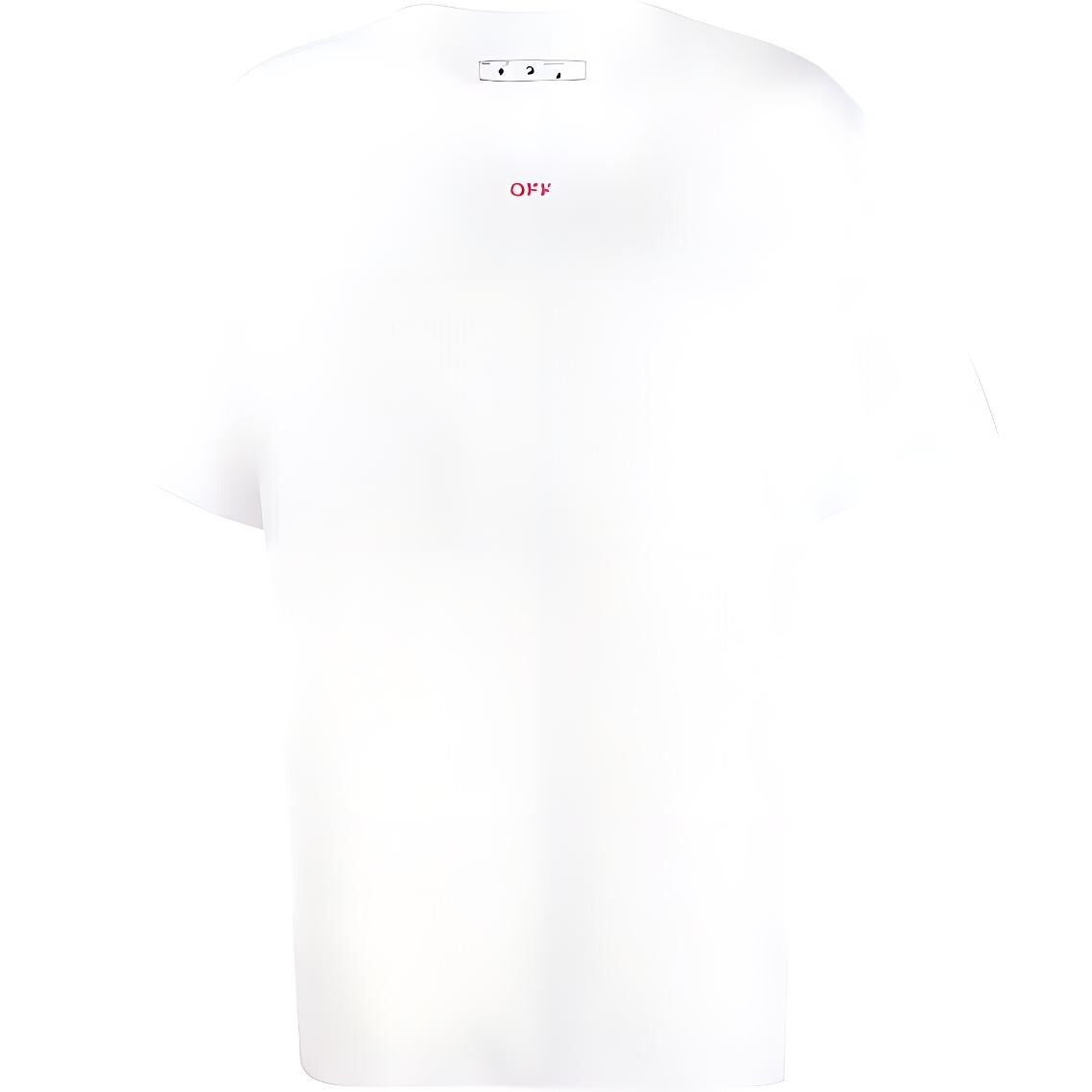 Футболка с трафаретным принтом стрелок Off-White, белый
