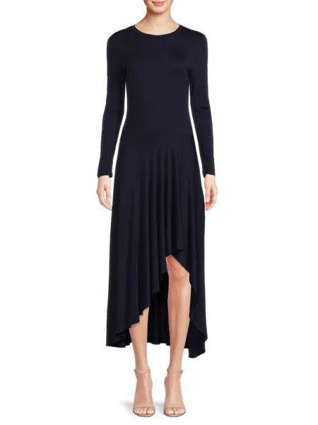 Платье BCBGMAXAZRIA с заниженной талией, navy