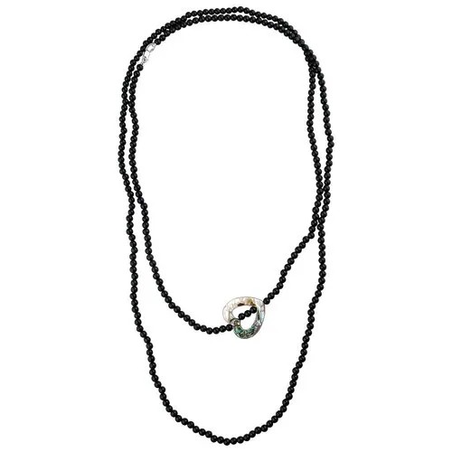 Колье из серебра с агатами 01Л451524-1