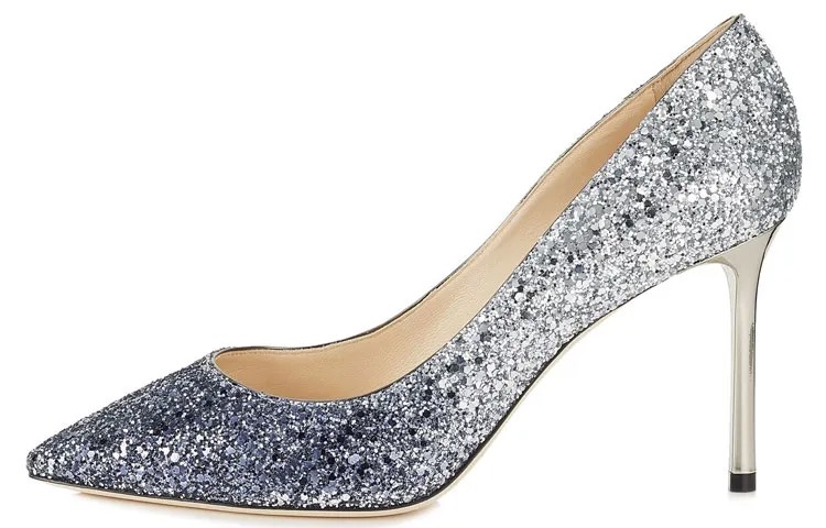 Jimmy Choo Wmns Romy 85 Туфли на высоком каблуке серебристо-серого цвета