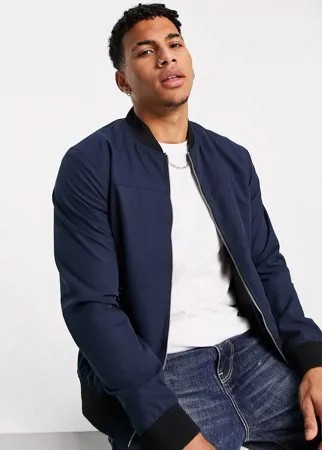Темно-синий бомбер River Island