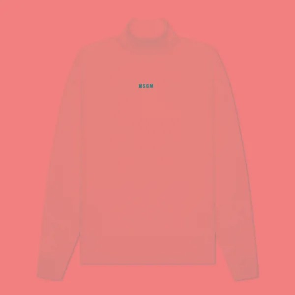 Мужская толстовка MSGM Micrologo Basic Unbrushed High