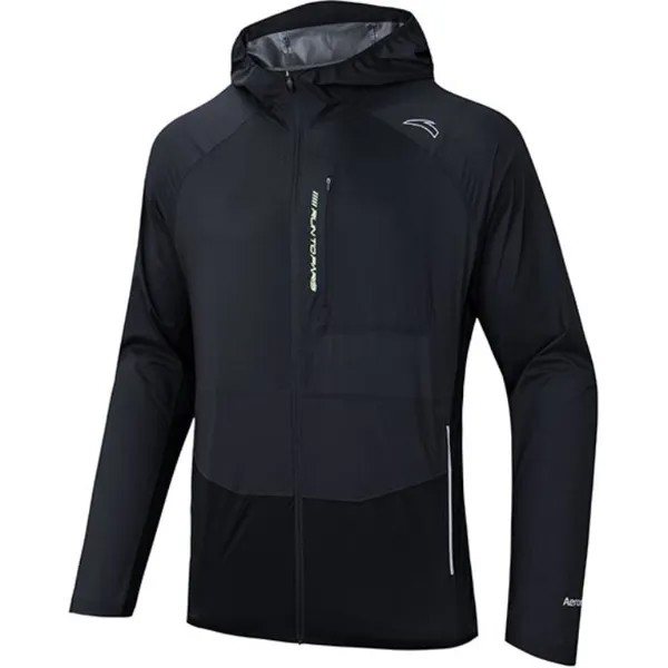 Тренчкот из коллекции Running, мужской, чернильно-серый/базовый черный Anta, черный