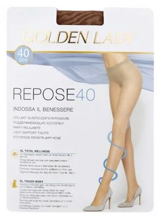 Колготки Golden Lady Repose 40 den, размер 4-L, visone (коричневый)