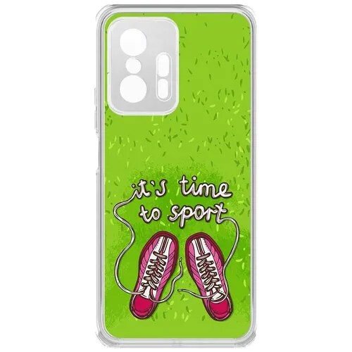 Чехол-накладка Krutoff Clear Case Кроссовки женские Время спорта для Xiaomi 11T