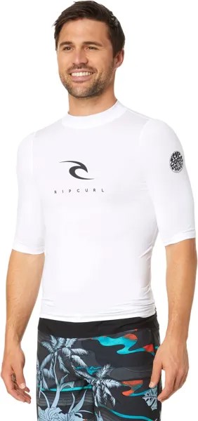 УФ-футболка Corps Performance Fit с короткими рукавами Rip Curl, белый