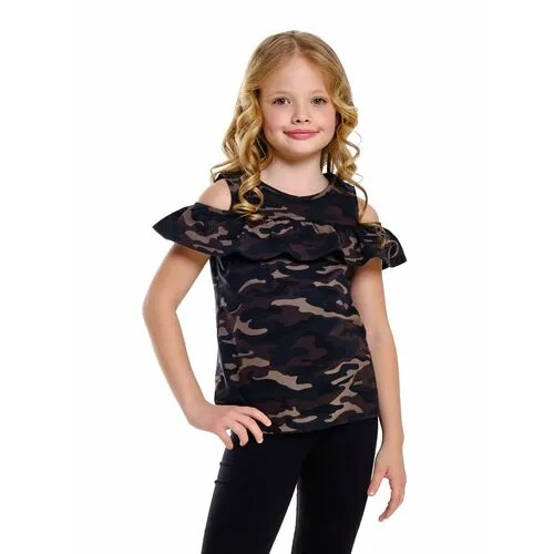 Футболка Mini Maxi, размер 122, хаки