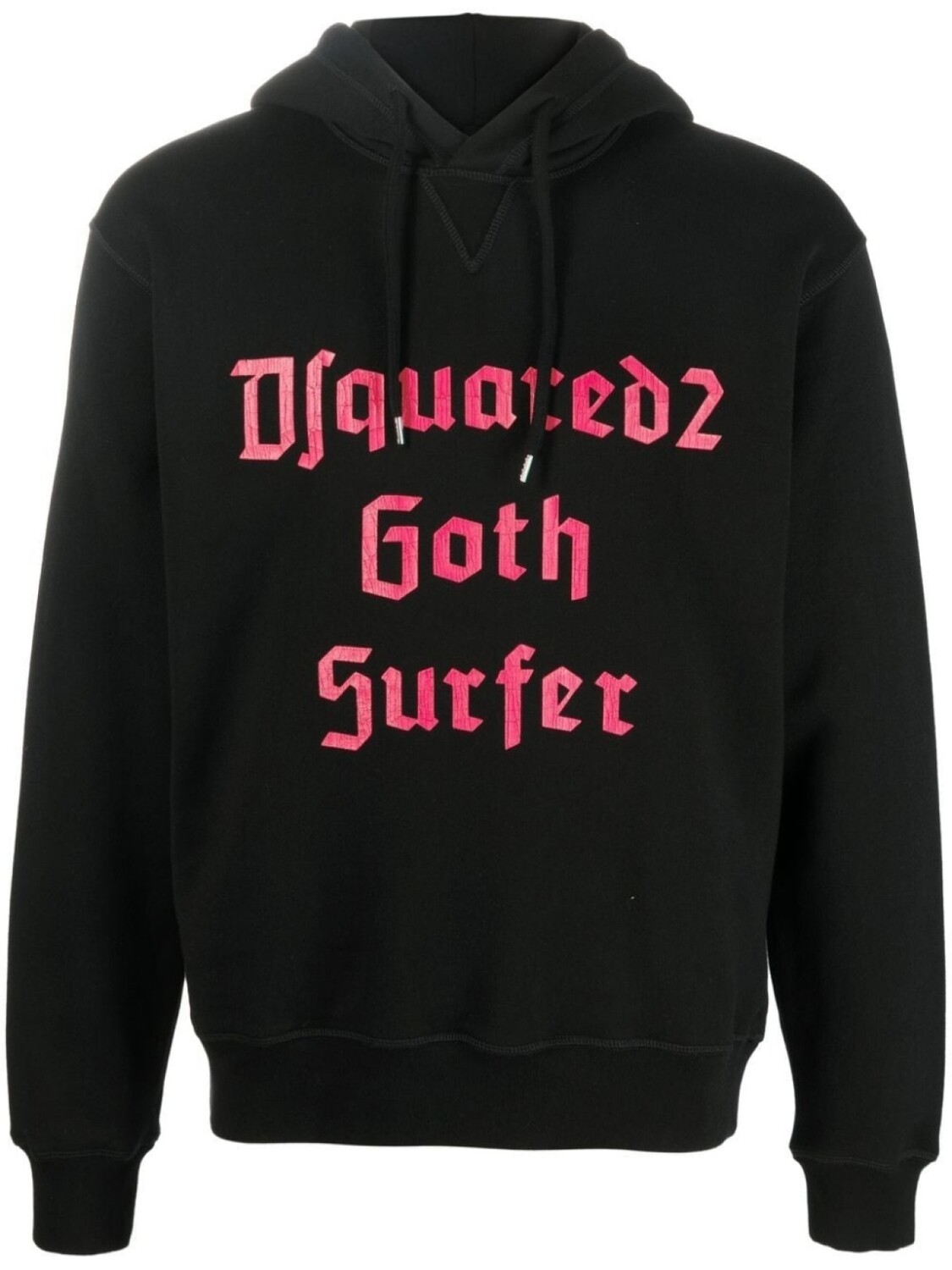 Dsquared2 худи с надписью, черный
