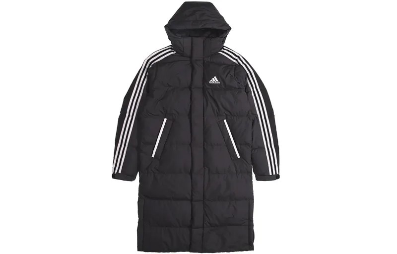 Пуховик унисекс черный Adidas, черный