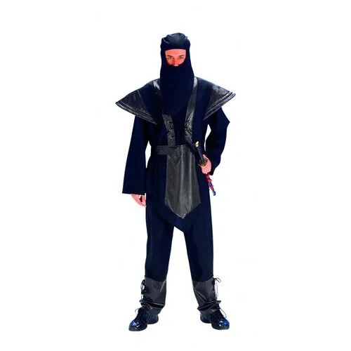 Черный мужской костюм воина-ниндзя (10721), 54-56.