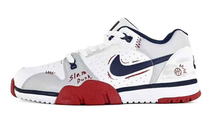 Кроссовки Nike Air Cross Trainer 3 Training Shoes Men Low-top White-red-gray, серый