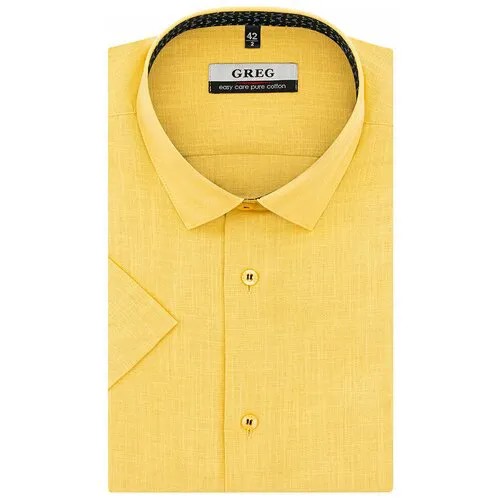 Рубашка GREG, размер 174-184/40, желтый