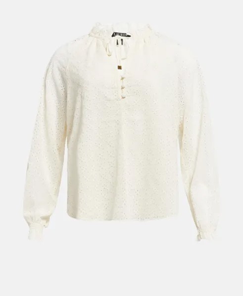 Рубашка блузка Lauren Ralph Lauren, экрю