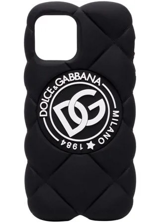 Dolce & Gabbana DG logo quilted iPhone 12/12 Pro case