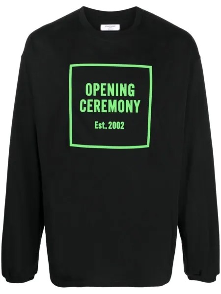 Opening Ceremony толстовка с круглым вырезом и логотипом, черный