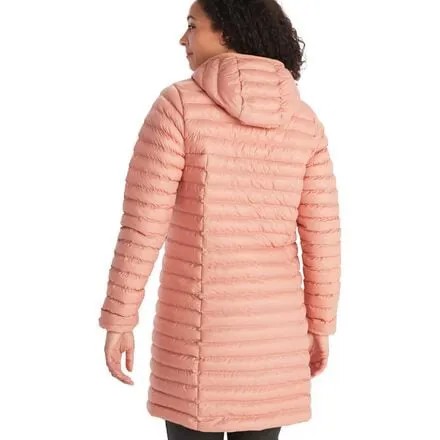 Длинная куртка без перьев Echo женская Marmot, цвет Rose Gold Shiny