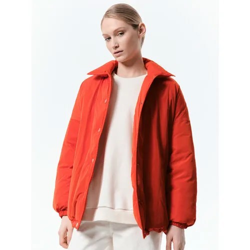 Ветровка Calista Утепленная куртка оверсайз, размер S, оранжевый