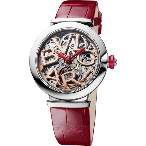 Наручные часы BVLGARI, красный, серый