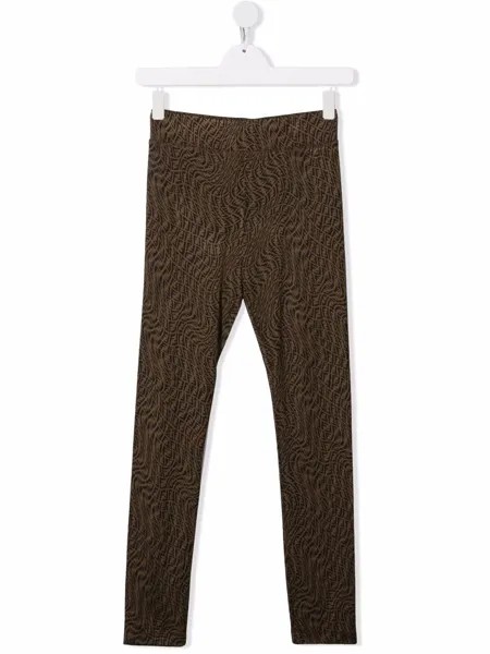Fendi Kids легинсы с логотипом Vertigo FF