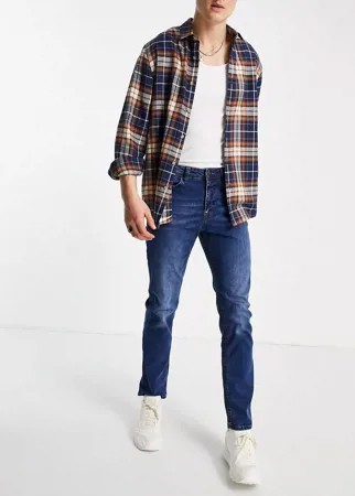 Синие узкие джинсы New Look-Голубой