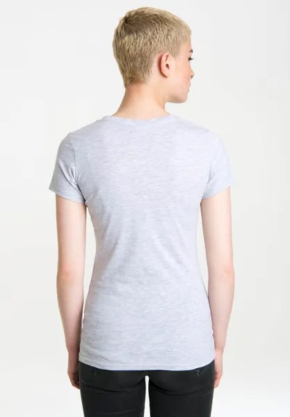 ПИРАТ Pippi Langstrumpf LOGOSHIRT, Футболка с принтом grau-meliert