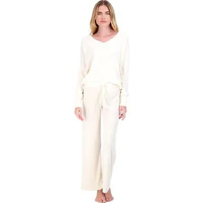 Женский вязаный топ с длинными рукавами и длинными рукавами PJ Salvage Basics из трикотажа с v-образным вырезом