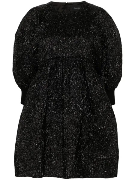 Simone Rocha платье с объемными рукавами, черный