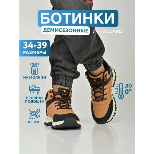 Ботинки T.Taccardi, размер 37, светло-коричневый