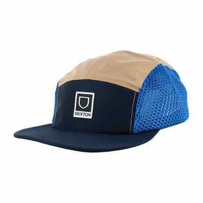 Кепка Brixton Beta X LP Camper Strapback Hat (медаль, бронза/бирюзовый/темно-синий)