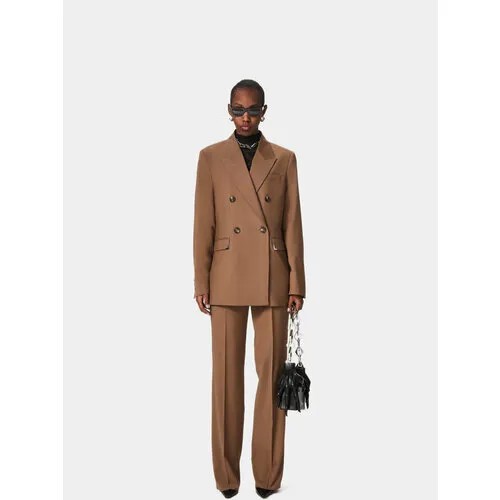 Брюки Han Kjøbenhavn Boxy Suit Trousers, размер 34, коричневый