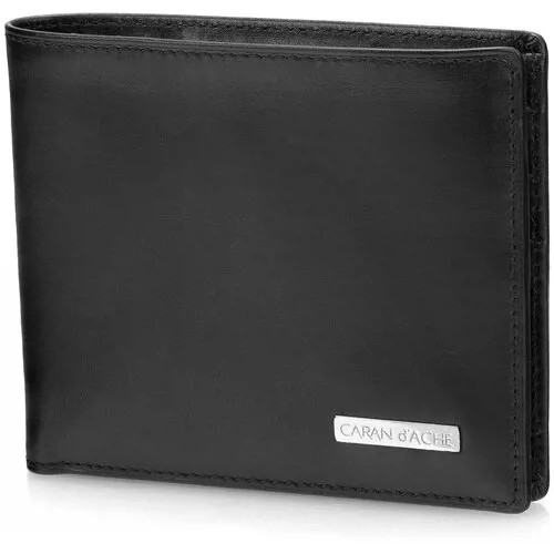 Кошелек CARAN D'ACHE CR5570-009, фактура гладкая, черный