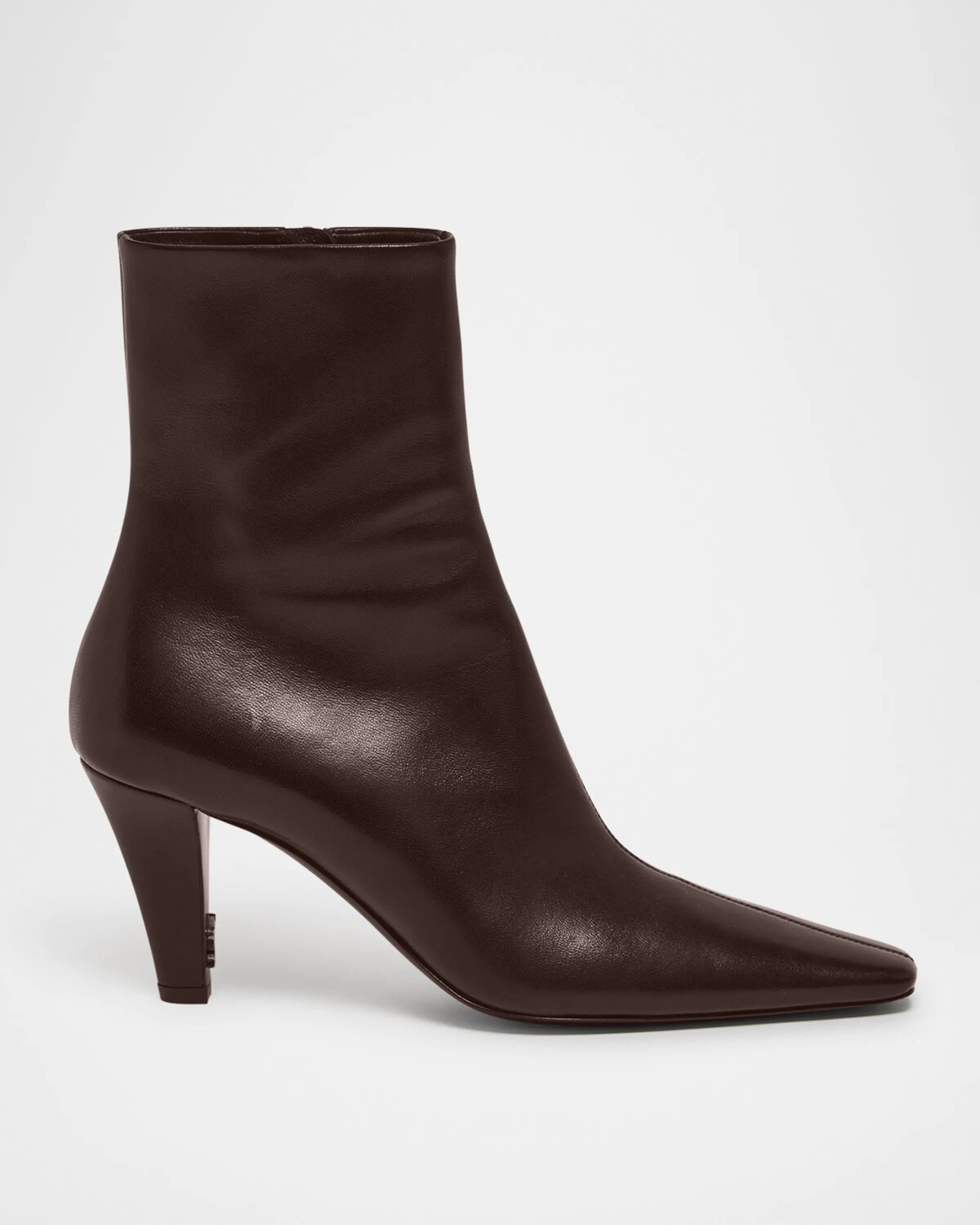 Ботильоны Jill из телячьей кожи Saint Laurent, цвет Marron Glace