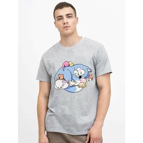 Футболка Design Heroes, размер 2XL, серый