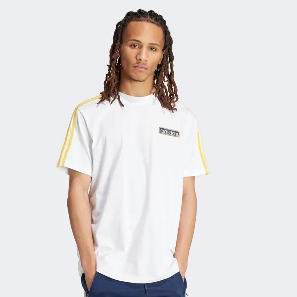 Футболка adicolor Adibreak adidas Originals, цвет white/bold gold