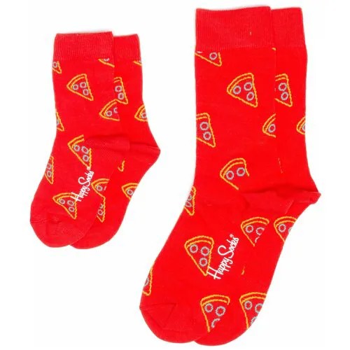Носки Happy Socks, 2 пары, размер 36-40, красный
