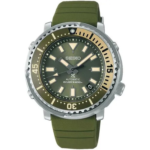 Наручные часы SEIKO Японские механические наручные часы Seiko SRPF83K1, зеленый