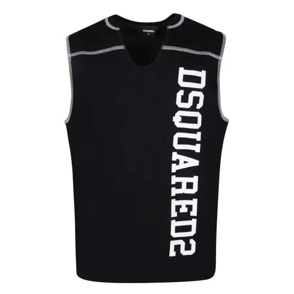 Футболка cotton tank top Dsquared2, черный