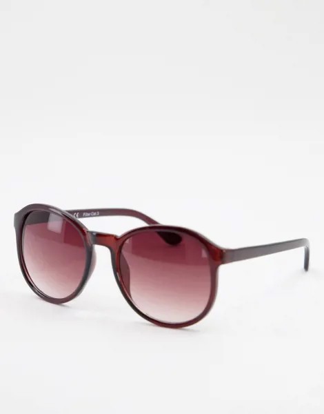 Круглые солнцезащитные очки в стиле oversize AJ Morgan-Коричневый цвет