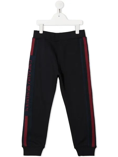 Emporio Armani Kids спортивные брюки с лампасами